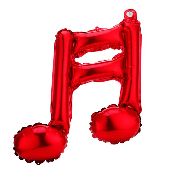 Metallic Music Note Balloon