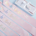 Bride's Babes Iridescent Satin Sash (set of 7)