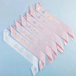 Bride's Babes Iridescent Satin Sash (set of 7)