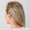 Gold Rhinestone Bridal World Party Hair Clips