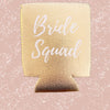 "Bride Squad" Gold Glitter Koozie