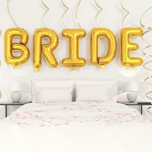 Bride Foil Giant Letters Balloon Set