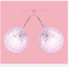 Flashing Disco Ball Earrings