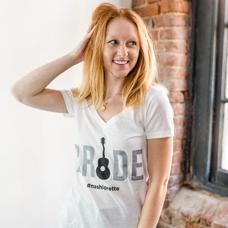 Guitar BRIDE TRIBE V-Neck T-Shirt (Nashlorette)