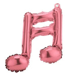 Metallic Music Note Balloon