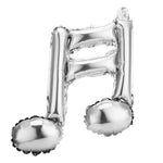 Metallic Music Note Balloon