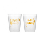 I Said YAAAS Bachelorette Reusable Plastic Party Cups 16oz - 10 pack