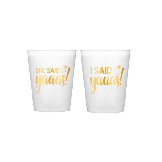 I Said YAAAS Bachelorette Reusable Plastic Party Cups 16oz - 10 pack