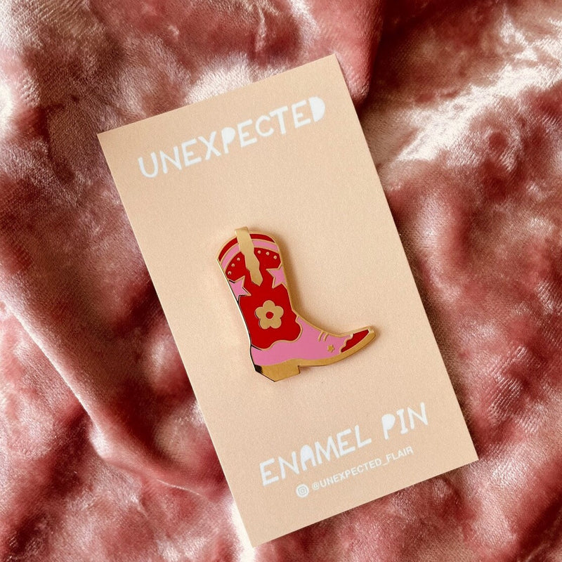 Enamel Boot Pin