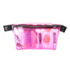 Ultra Slim Skinny XL Clear Fanny Pack - Crystal Pink