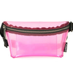 Ultra Slim Skinny XL Clear Fanny Pack - Crystal Pink