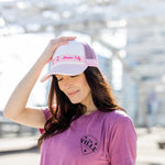 Music City Foam Trucker Hat - Pink & White