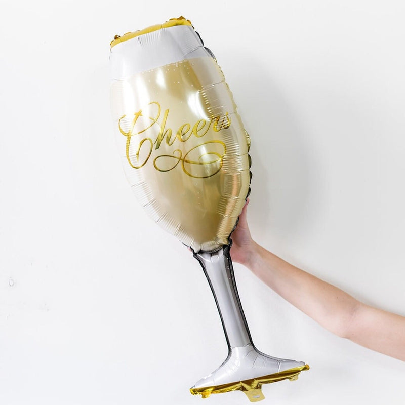 Jumbo Cheers Champagne Glass Balloon