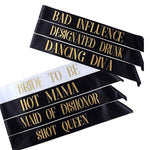 Hit the Town Bachelorette Sash Set (7 pack)