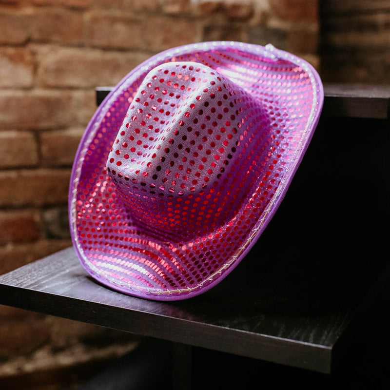 Light up Bling Cowboy Hat - Pink